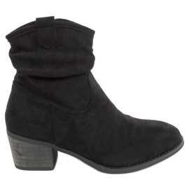 Botas negras de tacón bajo Z1165 Black negro