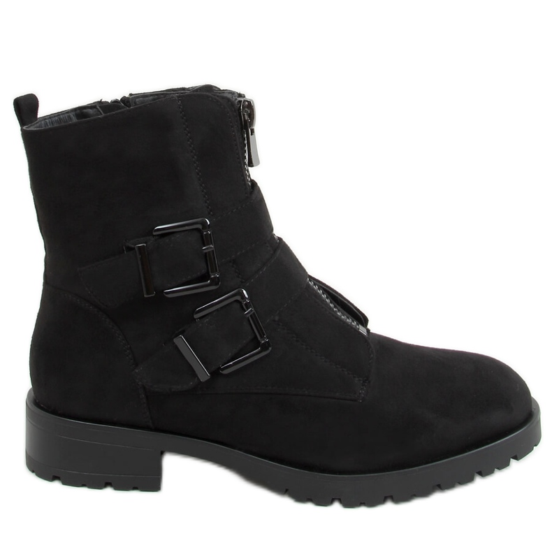 Botas militares negras 688-A47 Black negro Botas militares negras 688-A47 Black negro