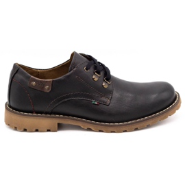 Olivier Zapatos hombre botines piel 812MP negro con marrón