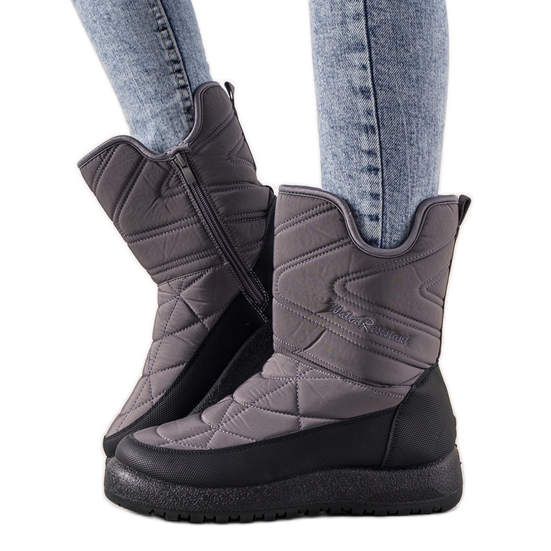 Botas de nieve para mujer grises de Debra