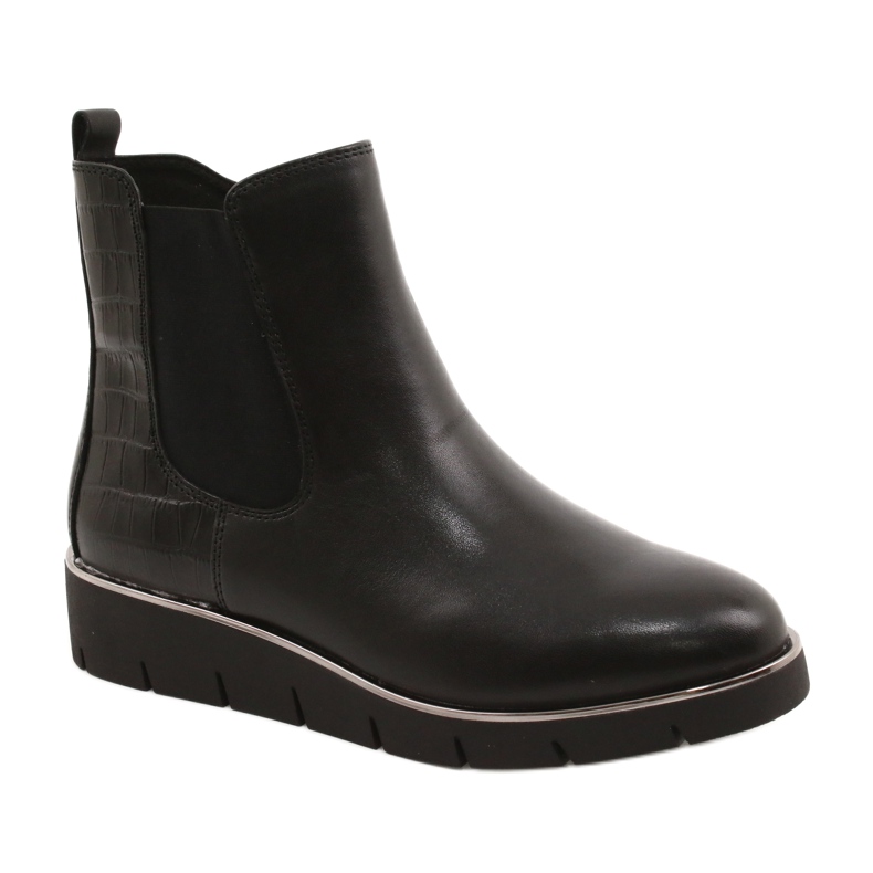 Caprice Botas de cuña Walking On Air system 25339 Black negro