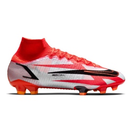 Zapatillas de fútbol Nike Mercurial Superfly 8 Elite CR7 Fg M DB2858-600 blanco, rojo naranjas y rojos