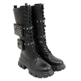 RXJ100 Botas negras con bolsas negro