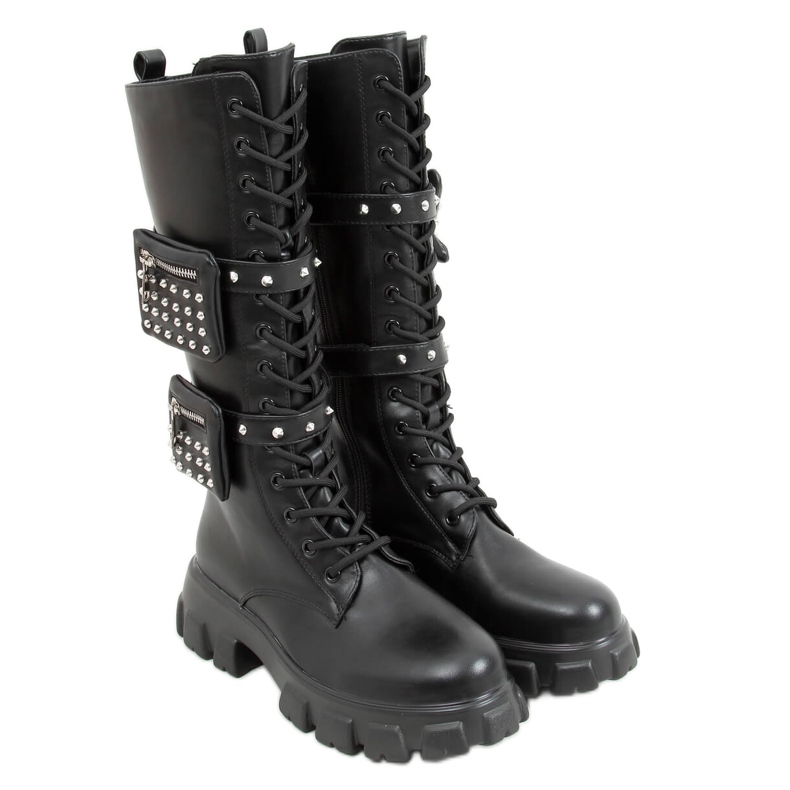 RXJ100 Botas negras con bolsas negro