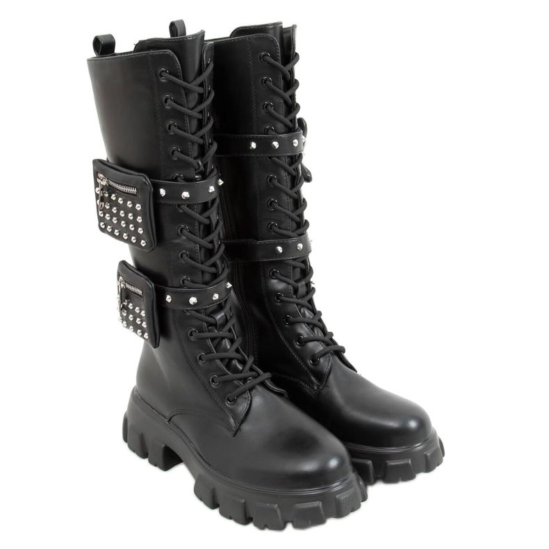 RXJ100 Botas negras con bolsas negro RXJ100 Botas negras con bolsas negro