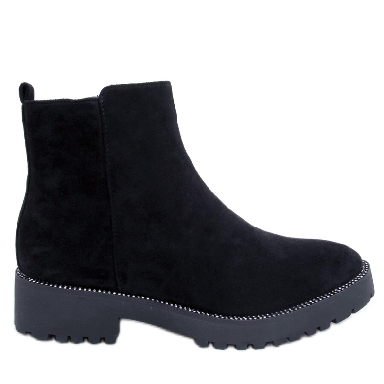 Botines Chelsea negros para mujer KL-719 Negro