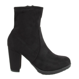 Botas negras de tacón JDY62 Black negro