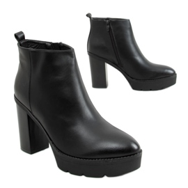 Negro 9551 Botas plataforma negras