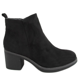 Botas negras de tacón 9B1003 Black negro