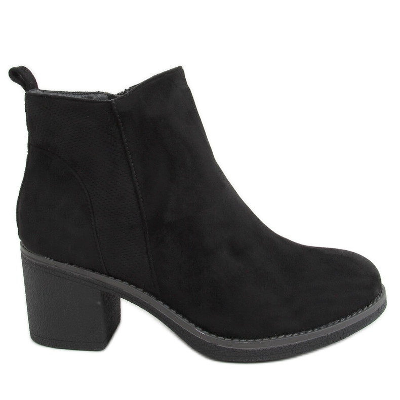 Botas negras de tacón 9B1003 Black negro