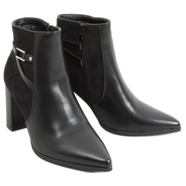 Botas de tacón negras E9306 Black negro