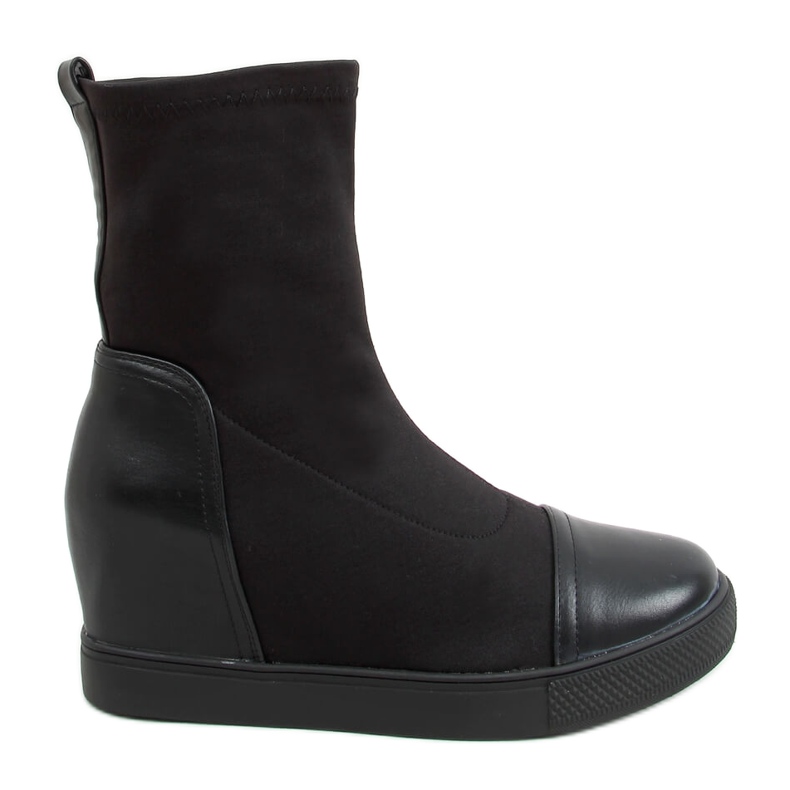 Black Botas de cuña Sock negro HQ887 Black
