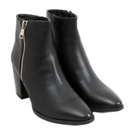 Botas negras de tacón 9547 Black negro
