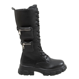 RXJ100 Botas negras con bolsas negro RXJ100 Botas negras con bolsas negro