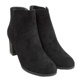 Botas negras de tacón bajo KL-718 Black negro