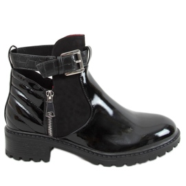 Black M565 Black Mirros botas recortadas negro