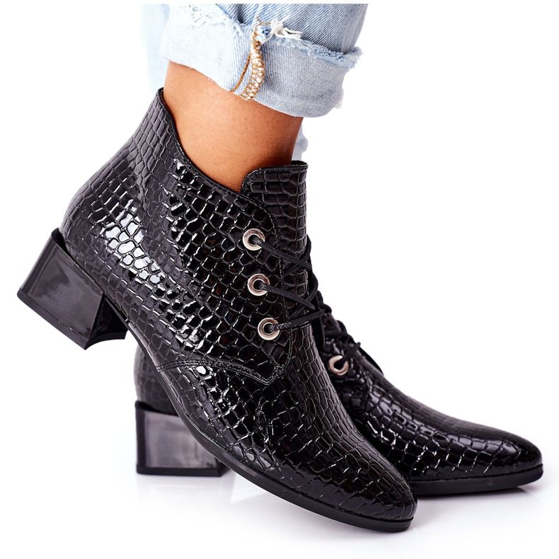 Vinceza Botas negras de tacón alto Albeq negro