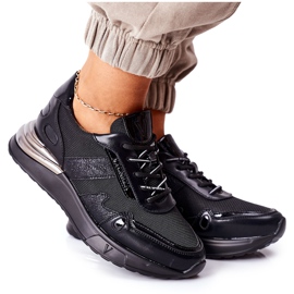 Vinceza Zapatillas Deportivas Mujer Zapatillas Negras Manitoba negro