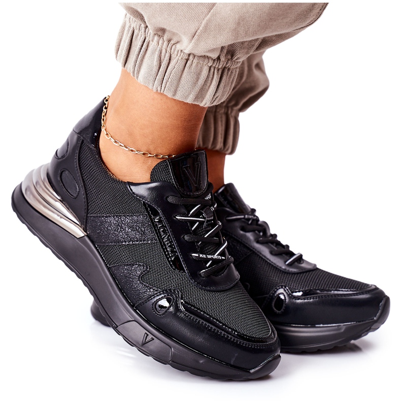 Vinceza Zapatillas Deportivas Mujer Zapatillas Negras Manitoba negro