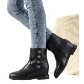 Botas negras con tacón oculto de Impression negro