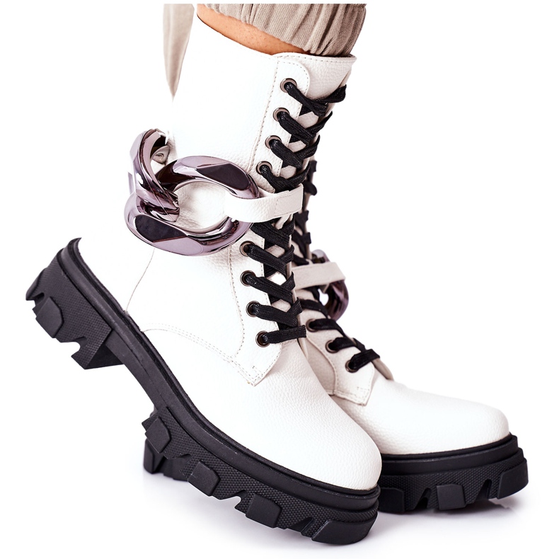 S.Barski S. Barski Botas de Mujer Blancas Jensen blanco