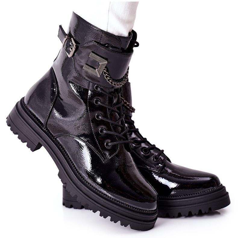 S.Barski Botas de abrigo para mujer Workers Black Vanquish negro S.Barski Botas de abrigo para mujer Workers Black Vanquish negro