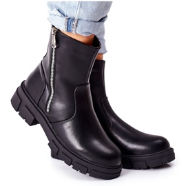 S.Barski Botas de mujer con estilo S. Barski Black Gles negro