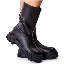 S.Barski Botas altas en negro loren traper