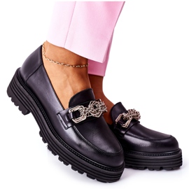 Mocasines Mujer Mocasines Piel Negro Laura Messi 2383