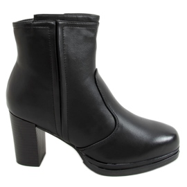Botas negras de tacón 9553 Black negro