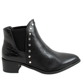 Botines Chelsea negros para mujer C753 Negro
