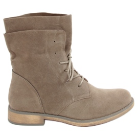 Botas grises y beige workery NC1198 Khaki caqui