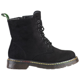 Weide Botas negras con cordones negro