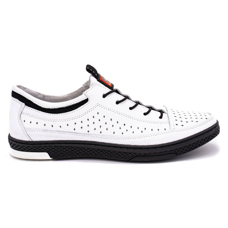 Polbut Zapatos de verano para hombre en piel K22 blanco
