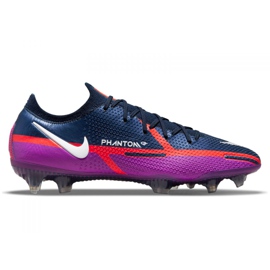 Zapatillas de fútbol Nike Phantom GT2 Elite Fg M CZ9890-415 naranja, púrpura, azul marino púrpura