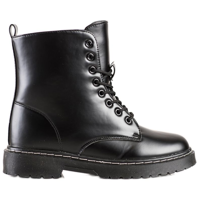 SHELOVET Botas con cordones de moda negro