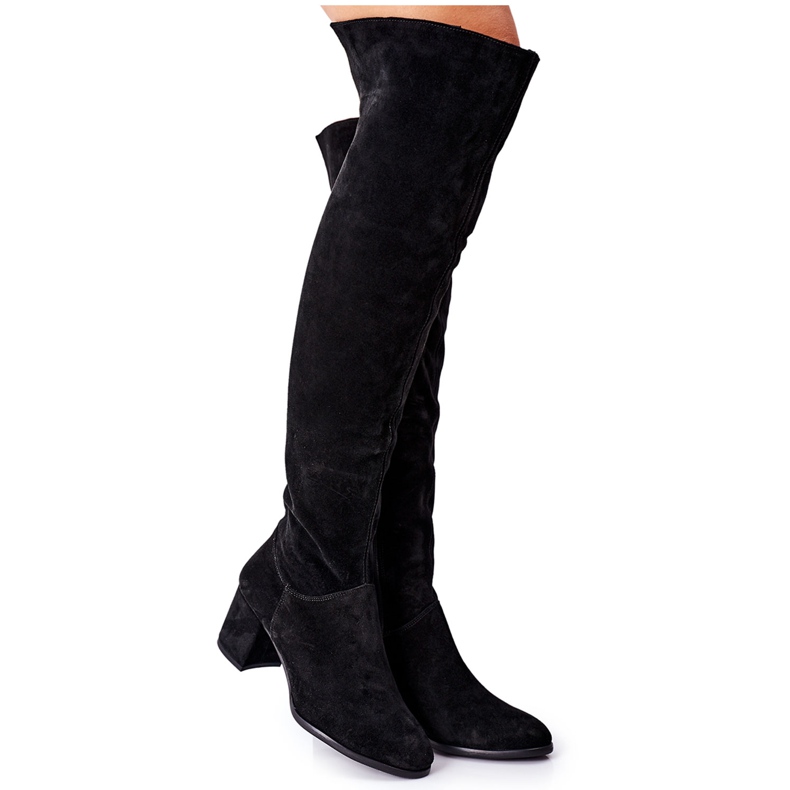 Botas Negras Ante Nicole 2582 negro