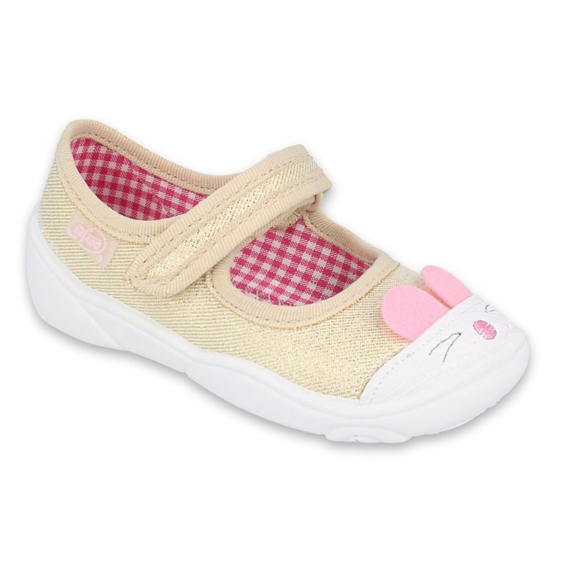 Calzado infantil befado 209P035 rosado dorado