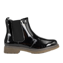 Botines Losaria de charol negro para mujer