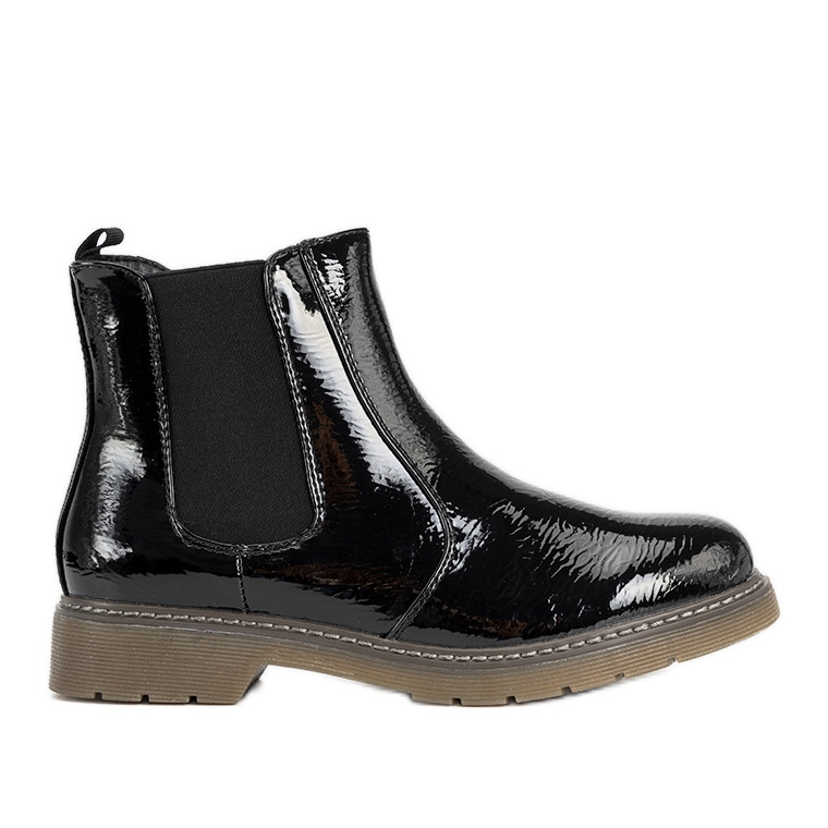 Botines Losaria de charol negro para mujer