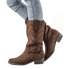 Botas vaqueras LuckyShoes marrones marrón