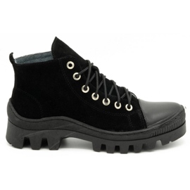Polbut Botas de mujer de piel D1 negro