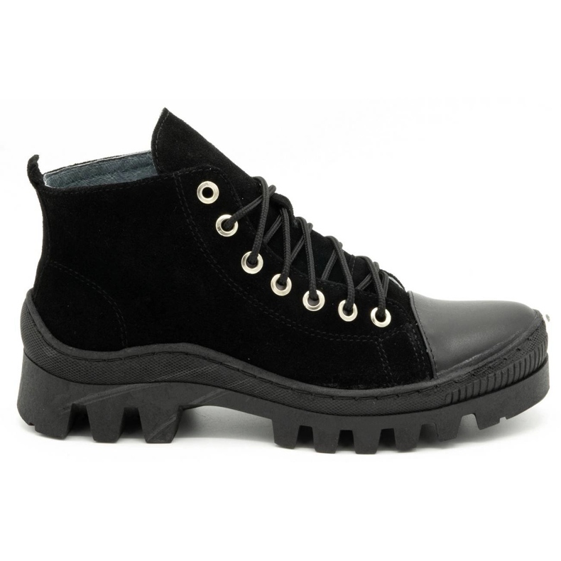 Polbut Botas de mujer de piel D1 negro