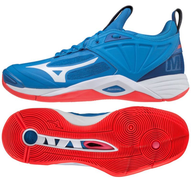 Zapatillas de voleibol Mizuno Wave Momentum Ii M V1GA211224 azul azul