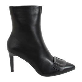 Botas negras con alfiler UK65P Negro