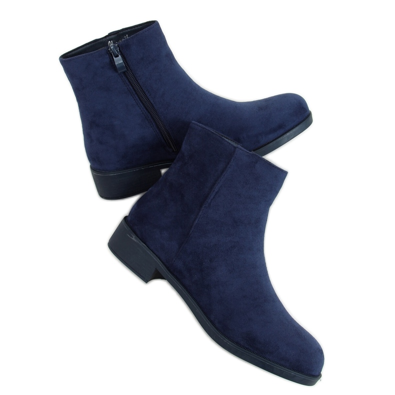 Botas Chelsea clásicas para mujer, azul marino 6215 Navy