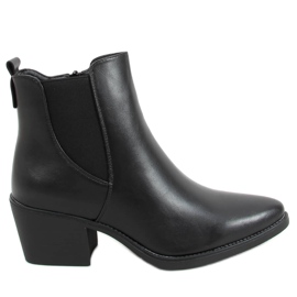 Botas negras de tacón bajo HQ1363 Black negro