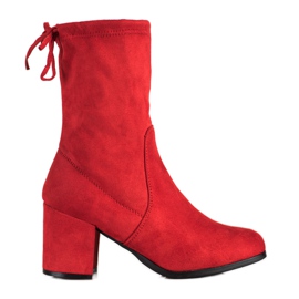 Seastar Botas rojas sin cordones rojo