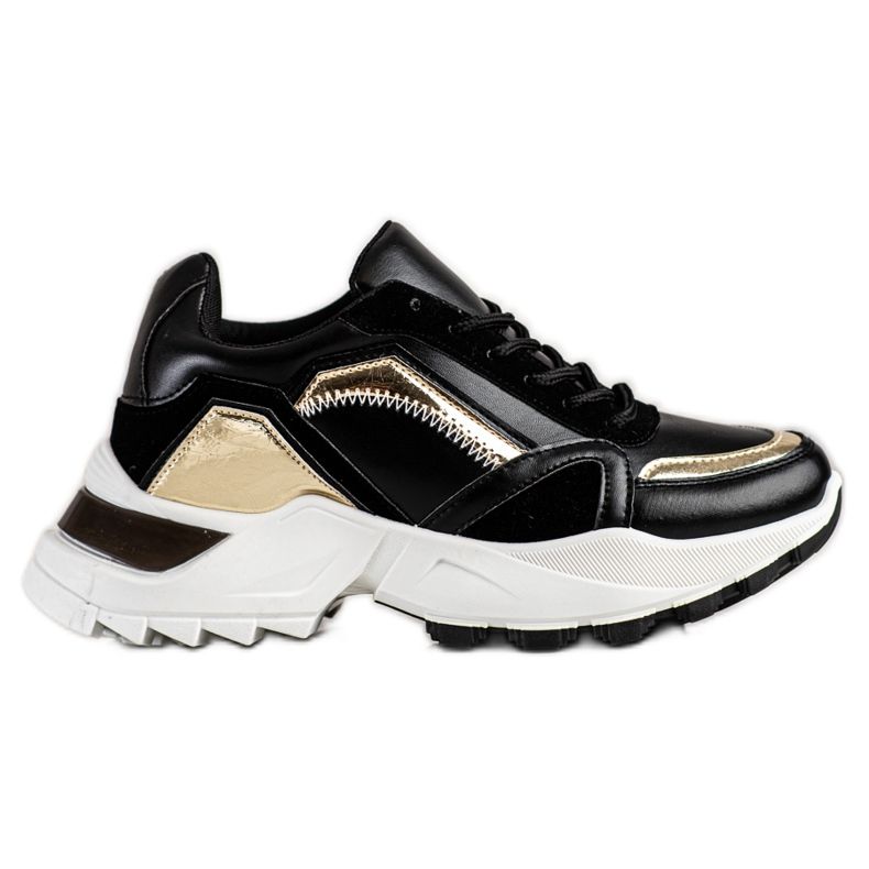 SHELOVET Zapatillas con estilo negro SHELOVET Zapatillas con estilo negro