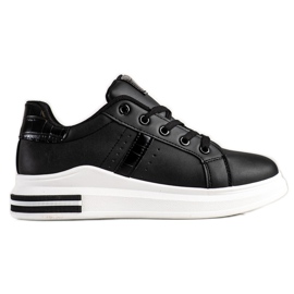 SHELOVET Zapatillas Casual Negras negro